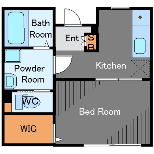 West　Houseの物件間取画像