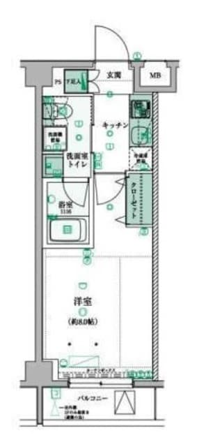 リヴシティ西早稲田の物件間取画像