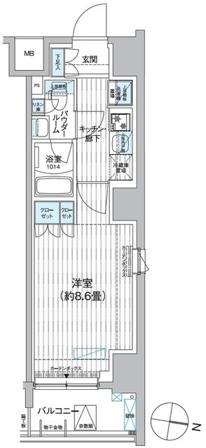 プレミアムフラットひばりヶ丘駅前の物件間取画像