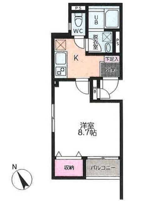 ル　シェバルの物件間取画像