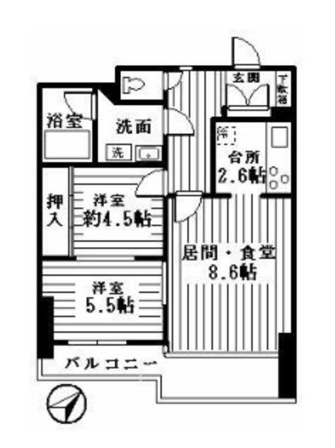 ロイヤルコートときわ台の物件間取画像