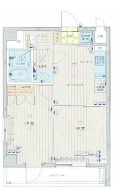 ルーブル飯田橋の物件間取画像