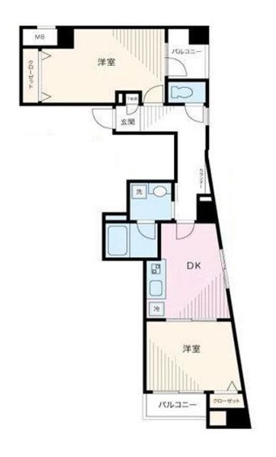 パークウェル方南町の物件間取画像