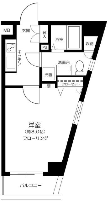 新宿駅 徒歩7分 2階の物件間取画像