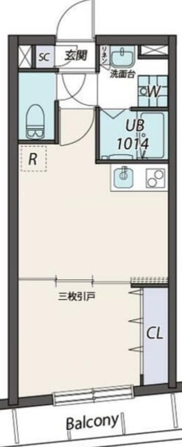 クリスタルコート大山の物件間取画像