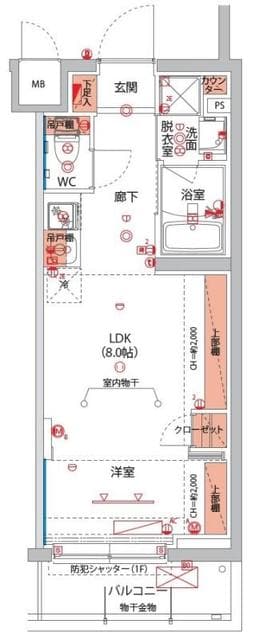 ベルグレードSIの物件間取画像