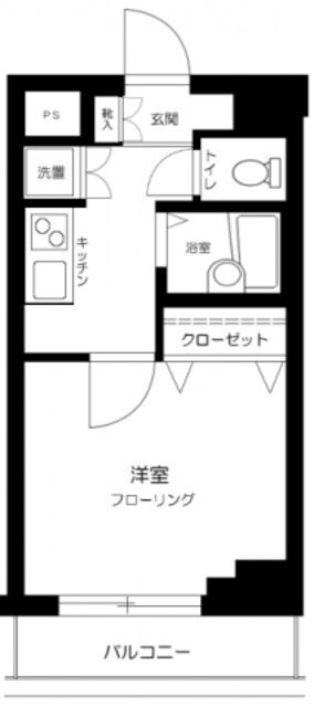 若松河田駅 徒歩3分 2階の物件間取画像