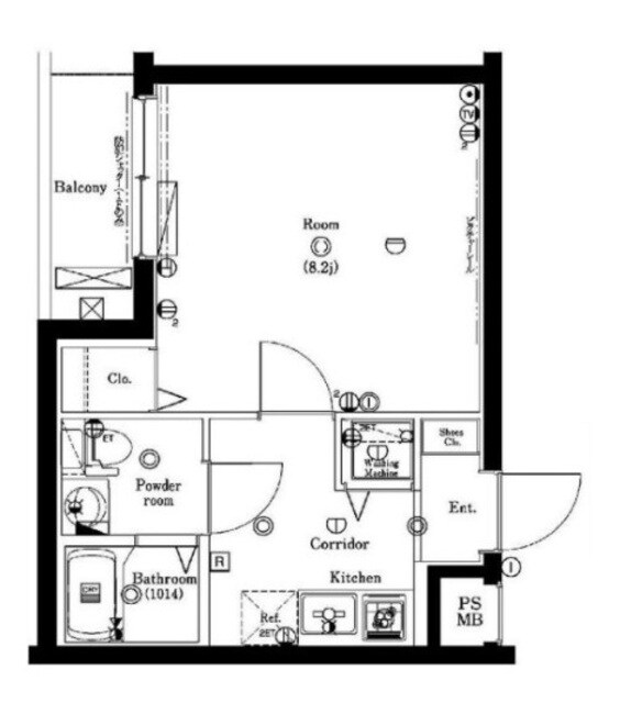 クレイシア西早稲田の物件間取画像