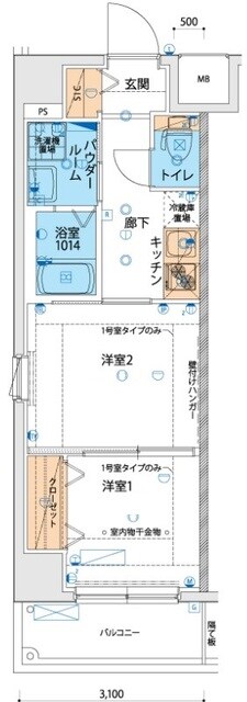 リヴシティ西川口四番館の物件間取画像