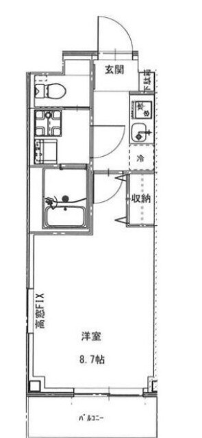 ｂ　ＣＡＳＡ志茂の物件間取画像