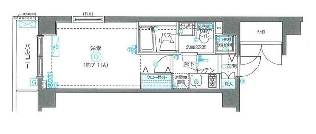 フェニックス西新宿参番館の物件間取画像