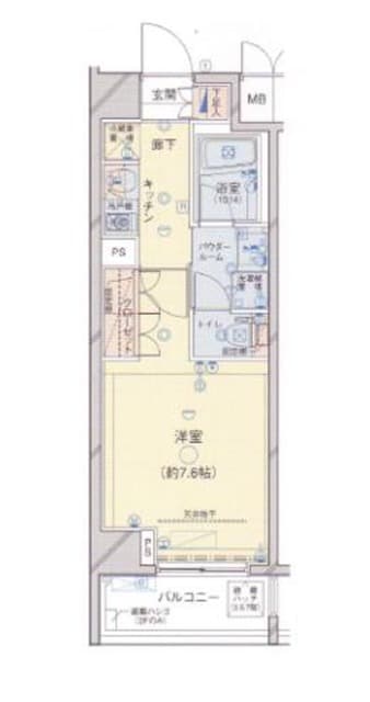 ヴェルト日暮里イーストの物件間取画像