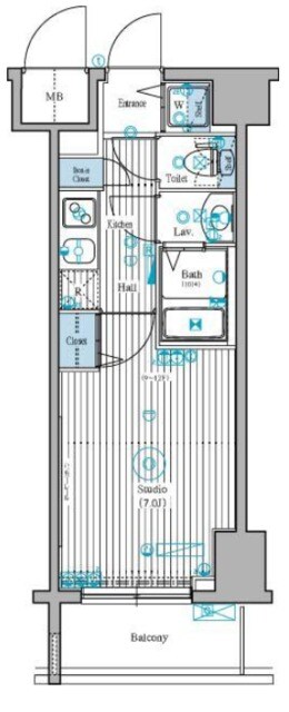 ガーラ・ステーション新宿御苑前の物件間取画像