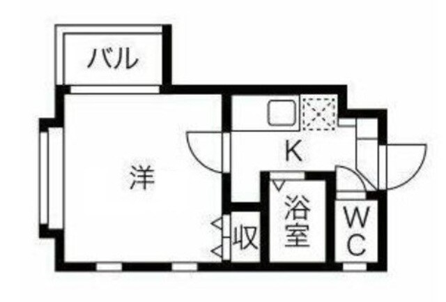 ニューキャッスル中野新橋の物件間取画像