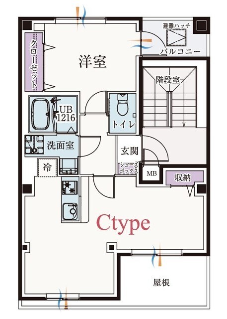 大山駅 徒歩13分 5階の物件間取画像