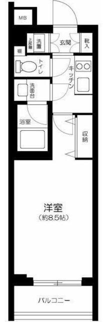 高田馬場駅 徒歩2分 4階の物件間取画像