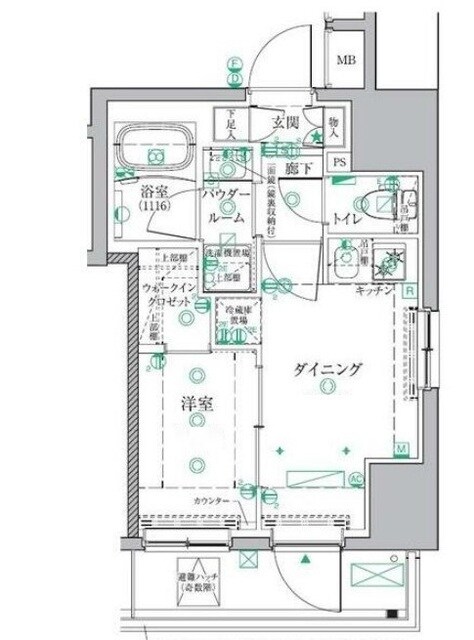 クレイシアIDZ板橋本町アーバンレジデンスの物件間取画像