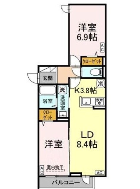 中台3丁目PJの物件間取画像