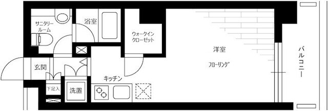 ヴィルラフィーネ東新宿の物件間取画像