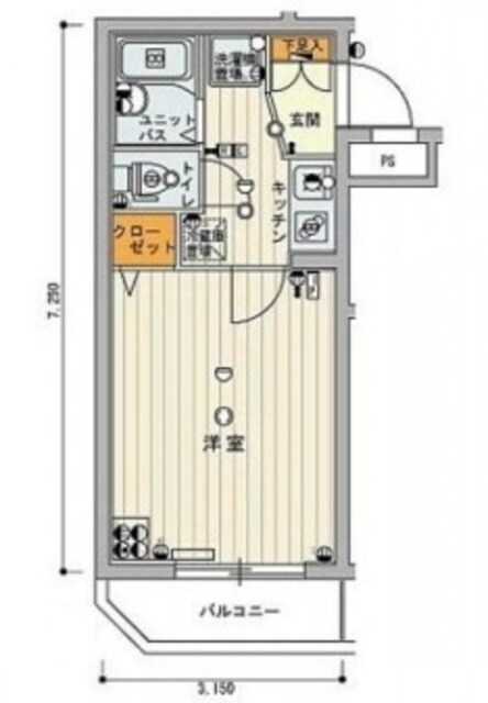 スカイコート練馬壱番館の物件間取画像