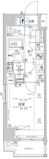 GENOVIA板橋 west green veilの物件間取画像