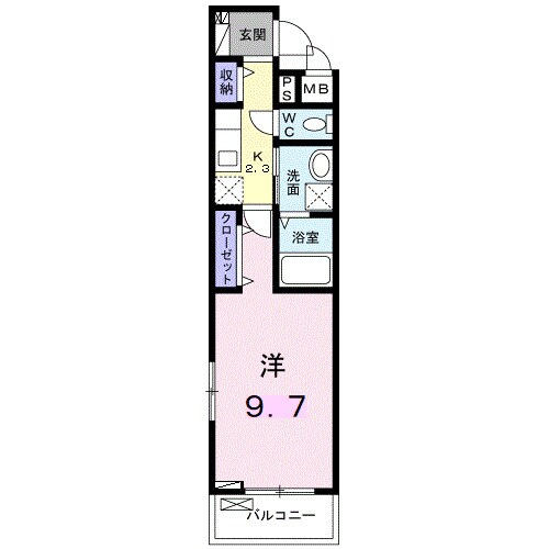 ヴィクトワール　オカの物件間取画像