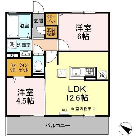 セジュールIMACHIの物件間取画像