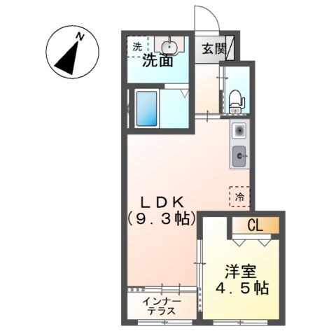 グランデージ松ヶ丘の物件間取画像