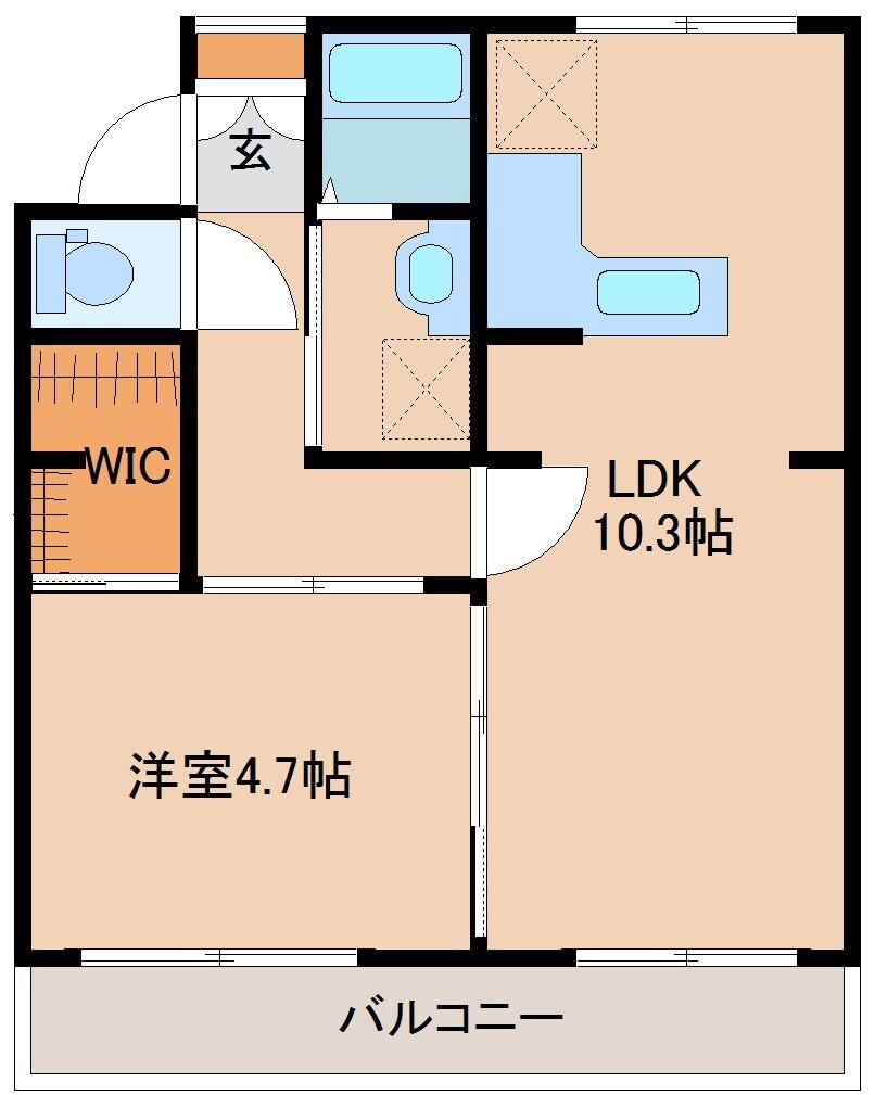 テレパレス榴ケ岡一号棟の物件間取画像