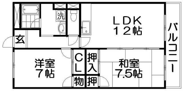 アメニティα館の物件間取画像