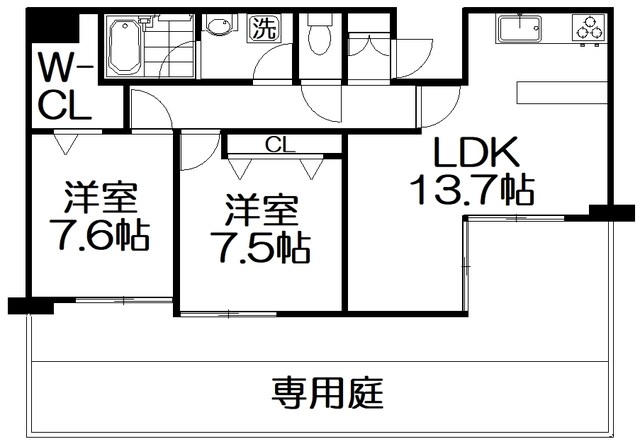 レーベンくすのきの物件間取画像