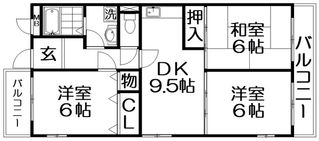 ラクシュリアントの物件間取画像