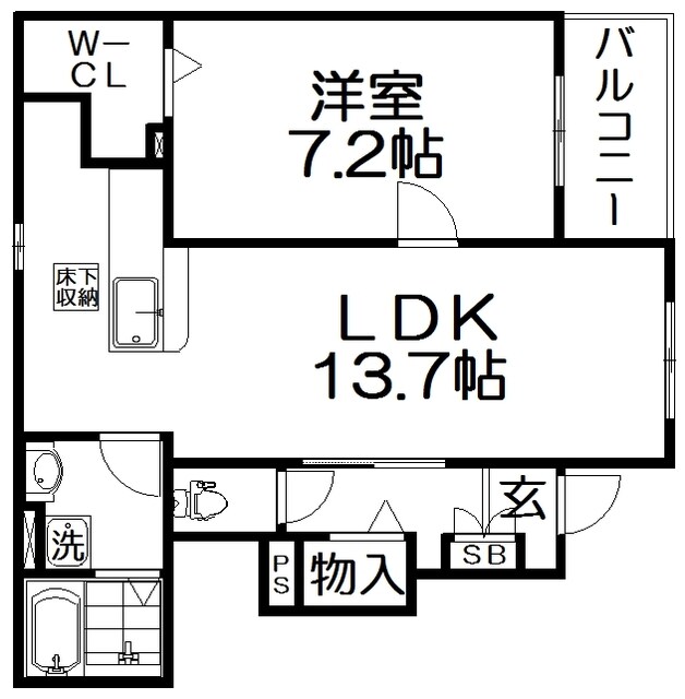 フィオーレの物件間取画像