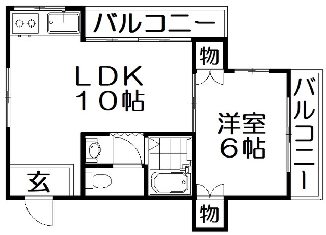 シャルマン香里の物件間取画像