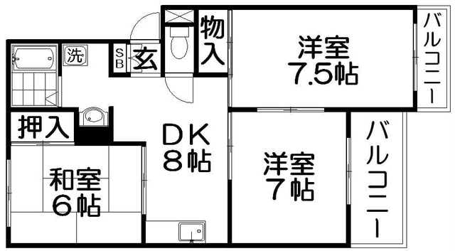 ファミールＫの物件間取画像