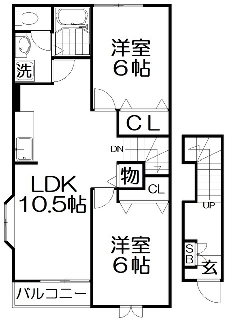 パルテール池田の物件間取画像