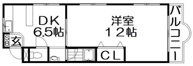 コンフォート大利の物件間取画像