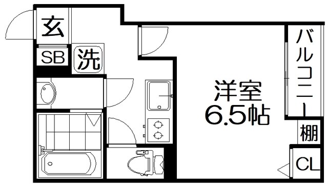 モダンアパートメント枚方上之町の物件間取画像