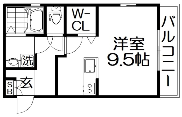 レジデンス寝屋川の物件間取画像