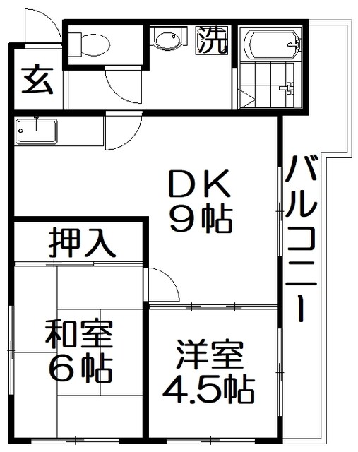 サンライズ成田の物件間取画像