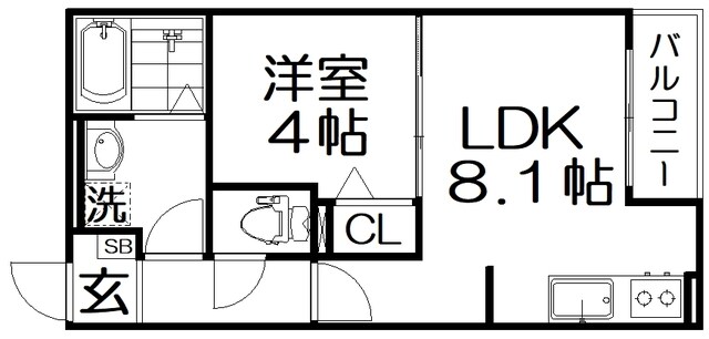 ＰＲＩＭＥ ＣＵＢＥの物件間取画像