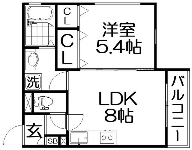 セレニティ池田A棟の物件間取画像