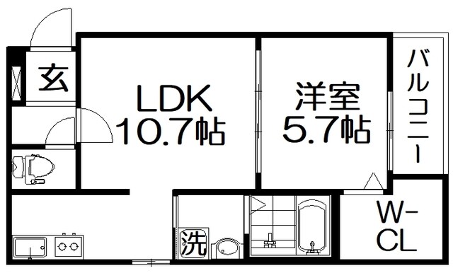 フジパレス上神田Ⅰ番館の物件間取画像