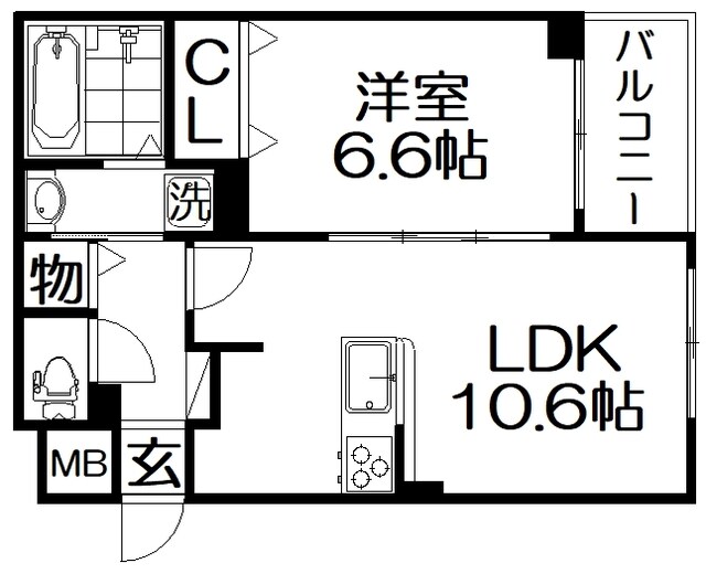 東神田町アパートEASTの物件間取画像