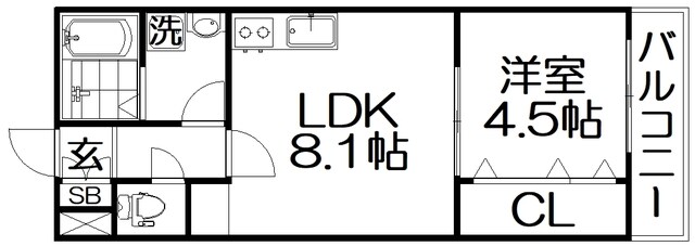 グリーンティエラ枚方の物件間取画像