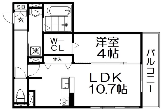 シエル星田の物件間取画像