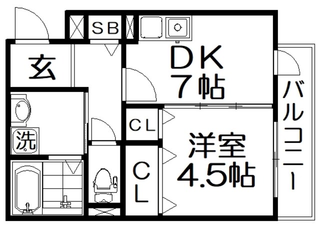 YNレジデンス枚方の物件間取画像