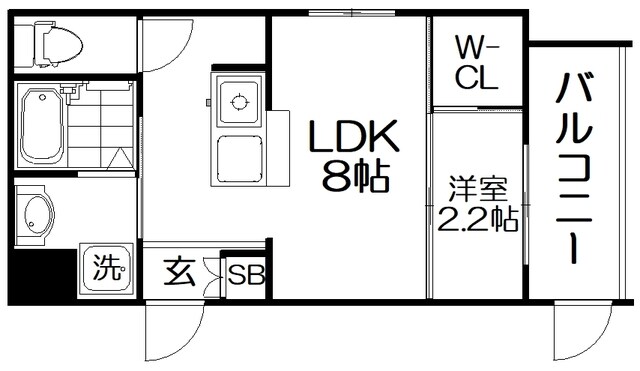 リアフラッツ香里園SOUTHの物件間取画像