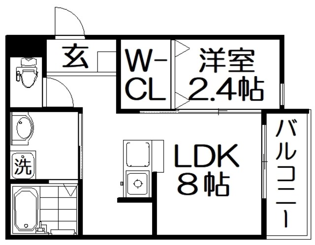 リアフラッツ香里園NORTHの物件間取画像