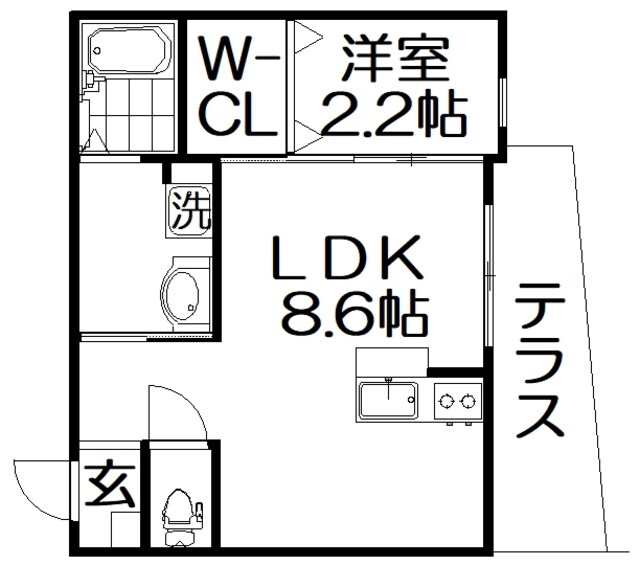 リアフラッツ香里園NORTHの物件間取画像